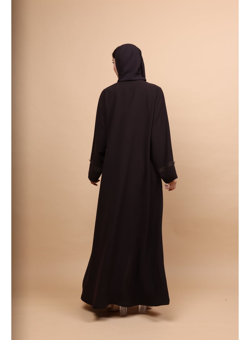 IKKXA Opulent Earth Drawstring Abaya - Image 5